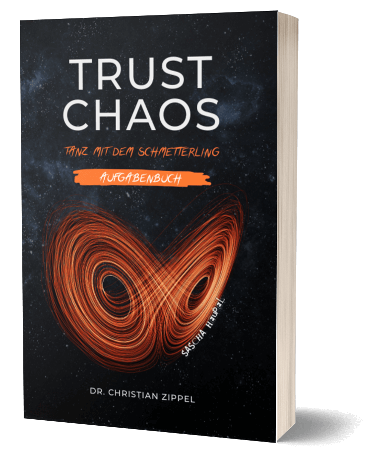 3D Cover Trust Chaos - Aufgabenbuch von Dr. Christian Zippel und Sascha Heupel | AMOR FATI