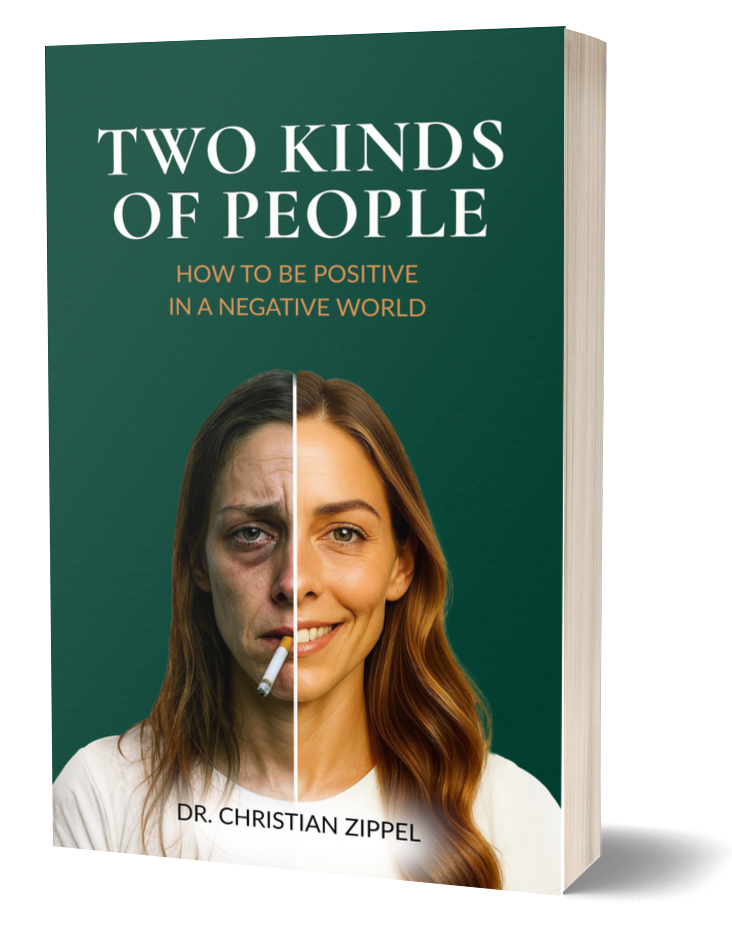3D Cover Two Kinds Of People - How to be positive in a negative world by Dr. Christian Zippel